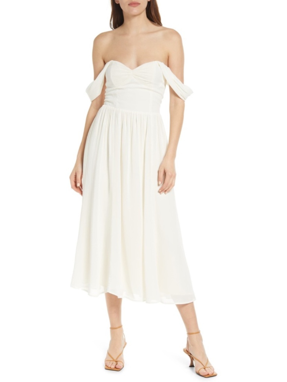 NEW Reformation Violet Dress Ivory 0